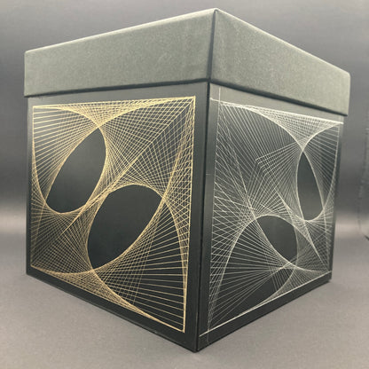 gold and silver perspective of box