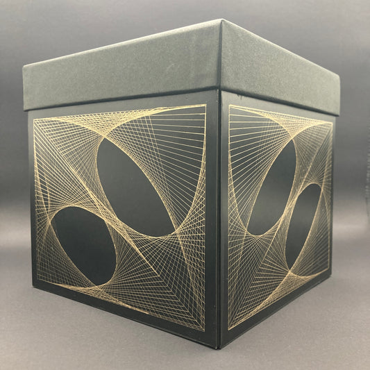 all gold perspective of box