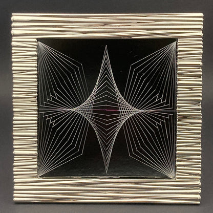 Framed Tri-Dot Tile Silver-205